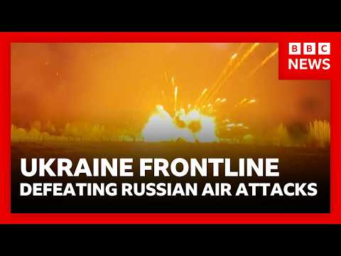 Ukraine frontline: the high-tech drones defeating Russian air attacks | BBC News