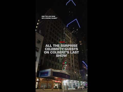 All the surprise celebrity guests on Colbert’s last show