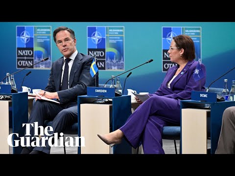 Mark Rutte delivers remarks after Nato foreign ministers’ meeting in Helsingborg – watch live