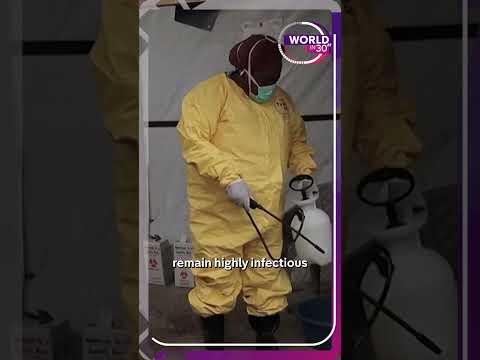 Angry crowd sets fire to Ebola hospital tents in DR Congo