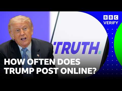The patterns behind Trump’s social media posts | BBC News