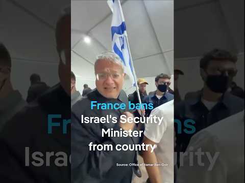 France bans Israel’s far-right national security minister | DW News