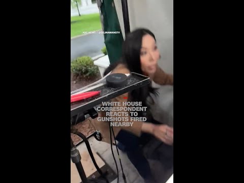White House correspondent reacts to gunshots fired nearby