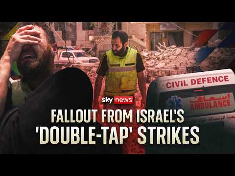 Shocking video shows moment paramedics are hit by Israel in ‘double-tap’ strike
