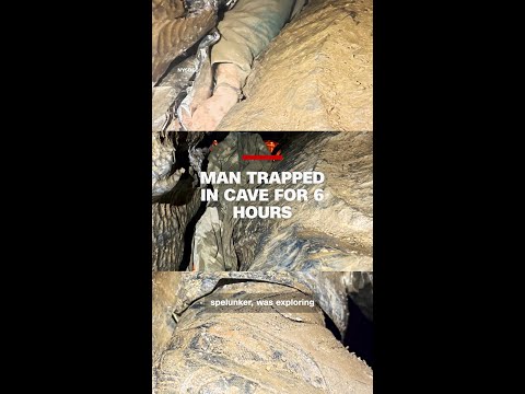 Man trapped in cave for 6 hours