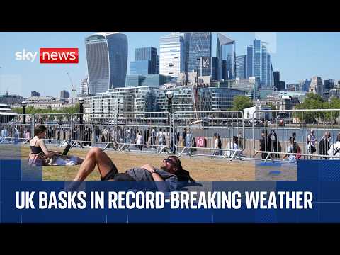 Live across the UK as May heatwave breaks another record overnight