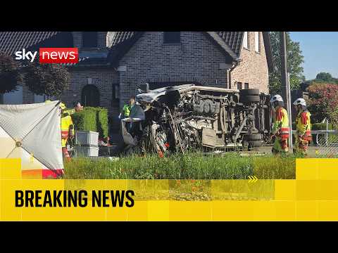 Live from Belgium after deadly train collision with school bus