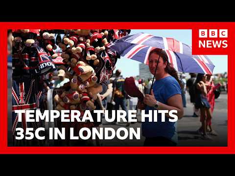 Hottest UK May day record broken again as temperature hits 35C in London | BBC News