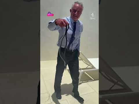 Robert F Kennedy Jr catches snakes with his bare hands