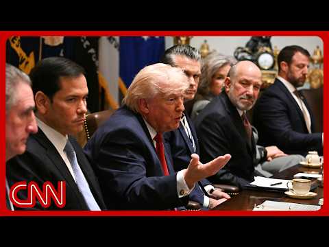 Live: Trump holds cabinet meeting as Iran threatens retaliation