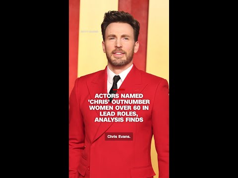 Actors named ‘Chris’ outnumber women over 60 in lead roles, analysis says