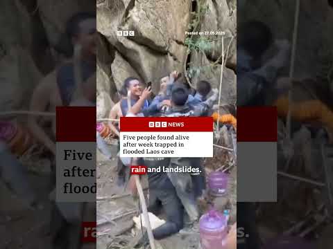 Five people found alive after week trapped in flooded Laos cave. #Laos #BBCNews