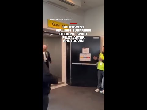 Southwest Airlines surprises retiring Spirit pilot after airline shuts down