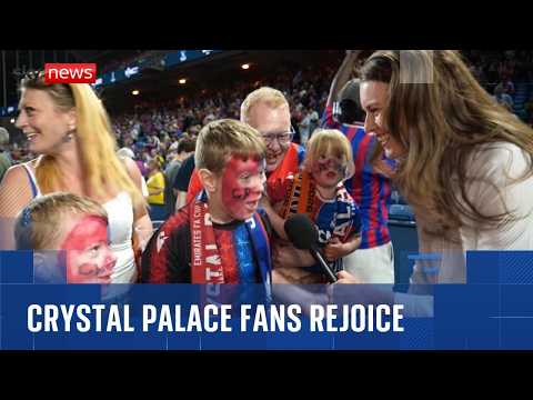 Crystal Palace fans jubilant at UEFA Conference League win