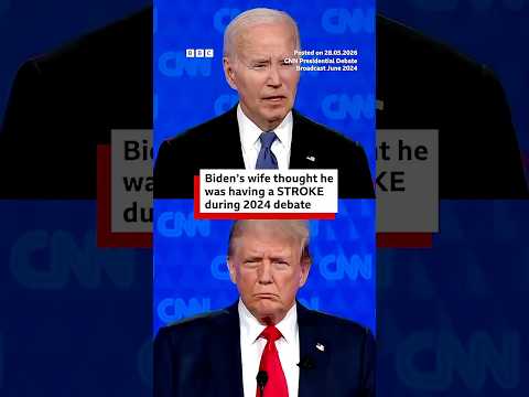Jill Biden says she thought husband was having a stroke during 2024 debate. #JoeBiden #BBCNews