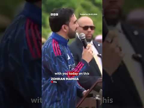NY Mayor Mamdani wears Arsenal kurta during Eid prayers. #ZohranMamdani #Eid #BBCNews