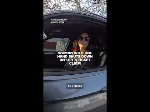 Woman with one hand shuts down deputy’s ticket claim