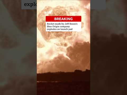 Blue Origin rocket explodes on Florida launch pad. #BBCNews