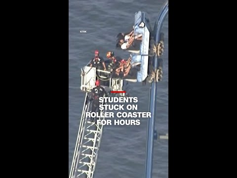 Students stuck on roller coaster for hours