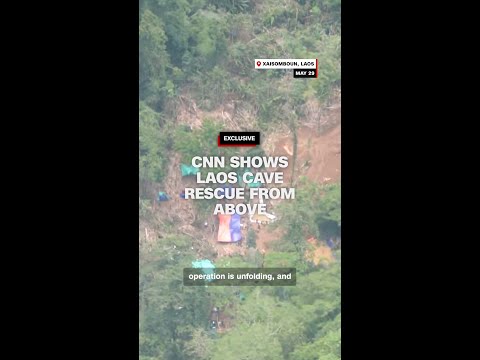 CNN shows Laos cave rescue from above