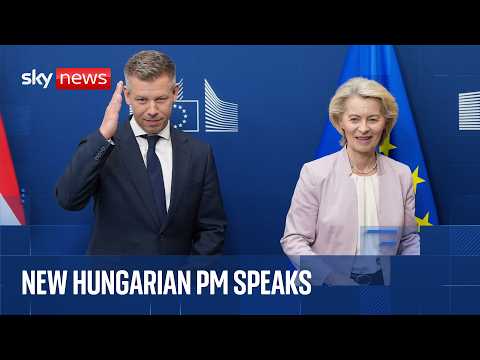 EU president and new Hungarian PM deliver joint statement