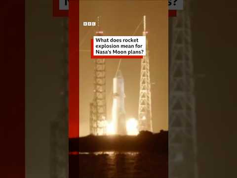 What does rocket explosion mean for Nasa’s Moon plans? #BBCNews