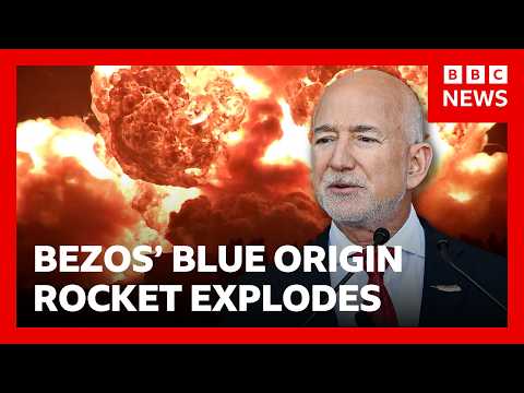 Blue Origin rocket explodes during test in Florida | BBC News