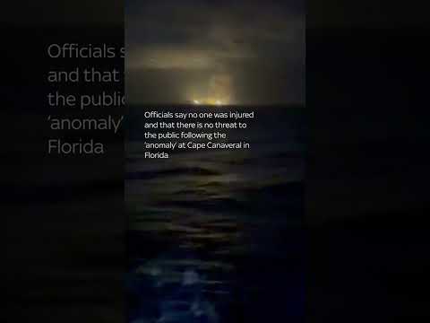 Moment of massive rocket explosion captured on boat