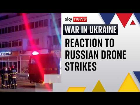 How has Moscow reacted to the Russian drone strikes on Romania?