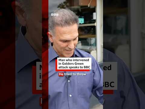 Man who intervened during Golders Green attack says ‘he was trying to save a life’. #BBCNews