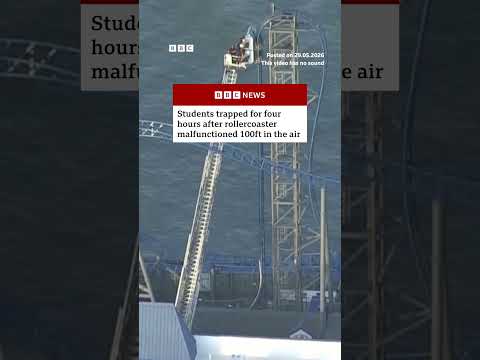 Rescue teams free eight riders stuck on malfunctioning rollercoaster. #Texas #BBCNews