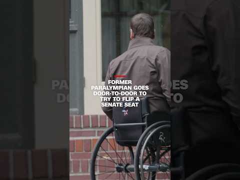 Former Paralympian goes door-to-door to try to flip a Senate seat