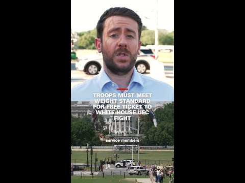 Troops must meet weight standard for free ticket to White House UFC fight