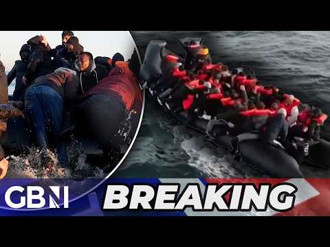 BREAKING: Hundreds of small boat migrants are currently SURGING across the Channel