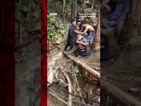 Four men trapped inside a flooded cave in Laos for 10 days have been freed. #BBCNews
