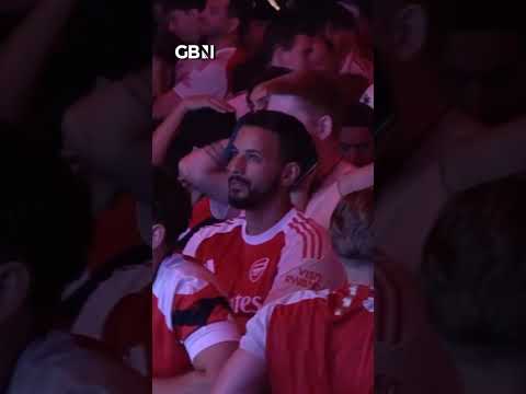 WATCH: Arsenal fans react as Gabriel MISSES vital Champions League penalty
