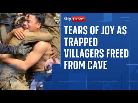 Villagers trapped for 10 days in flooded Laos cave are finally freed