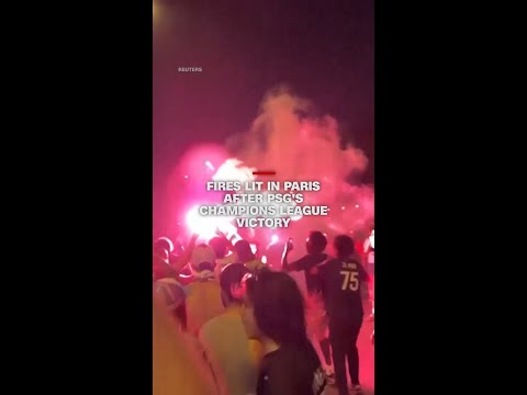 Fires lit in Paris after PSG’s Champions League victory