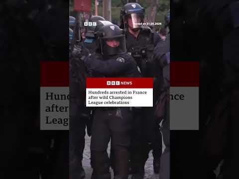 Hundreds arrested in France after wild Champions League celebrations. #BBCNews