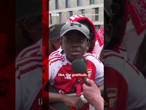 Arsenal celebrate Premier League win with open-top bus parade through north-London #BBCNews