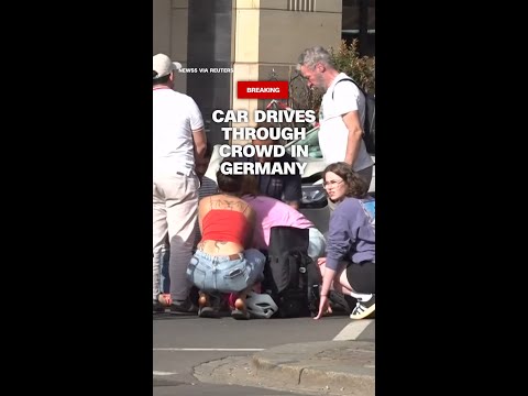 Car drives through crowd in Germany