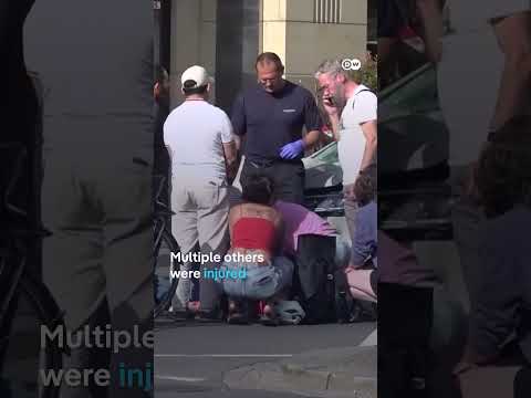 Car plows into a crowd in the German city of Leipzig
