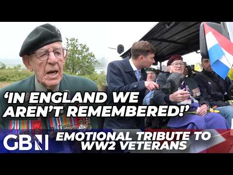 ‘Veterans aren’t remembered in Britain!’ | WW2 veterans emotional as service is celebrated by Dutch