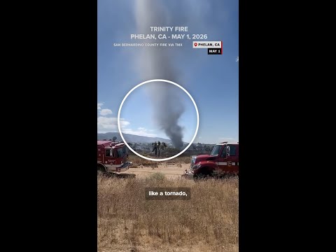 This isn’t a tornado, it’s an ‘ash devil’