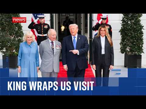 King and Queen bid farewell after historic four-day state visit to the US