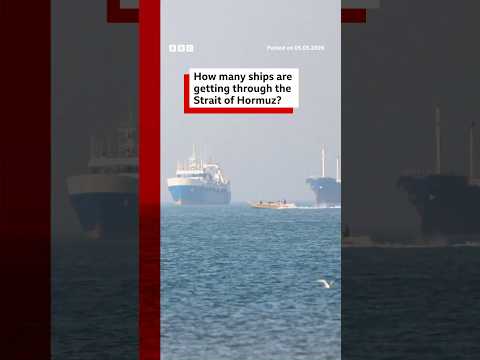 How many ships are getting through the Strait of Hormuz? #Iran #US #BBCNews