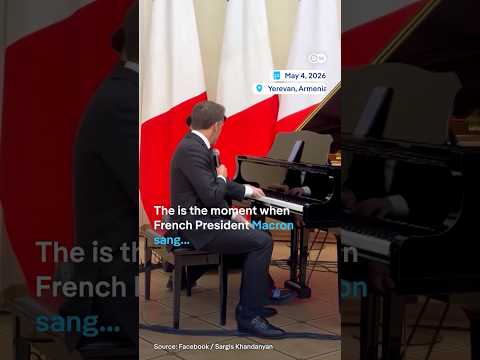 President Macron performs a rendition of “La Bohème” with Armenian Prime Minister