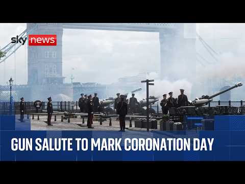 Watch 62-gun salute mark King’s coronation anniversary