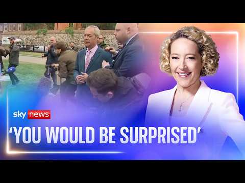 Cathy Newman questions Nigel Farage over £5m payment as parties make final push for votes | Sky News