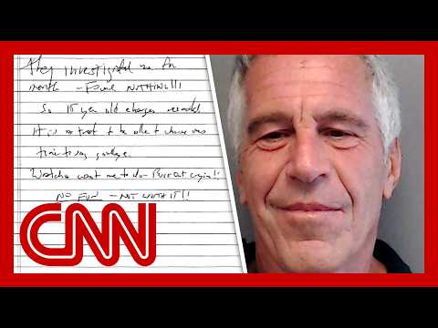 Epstein’s alleged suicide note released by court order